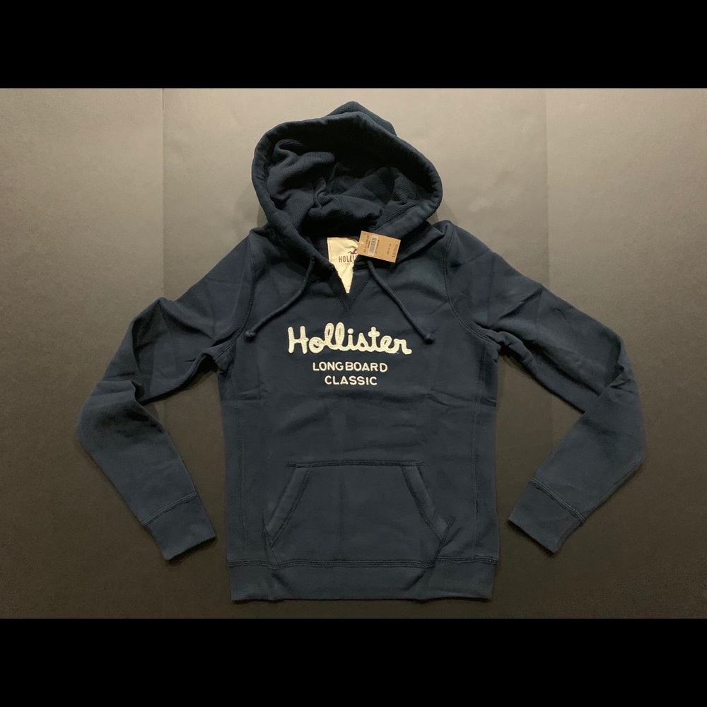 Hollister Embroidered Pull Over Hoodie